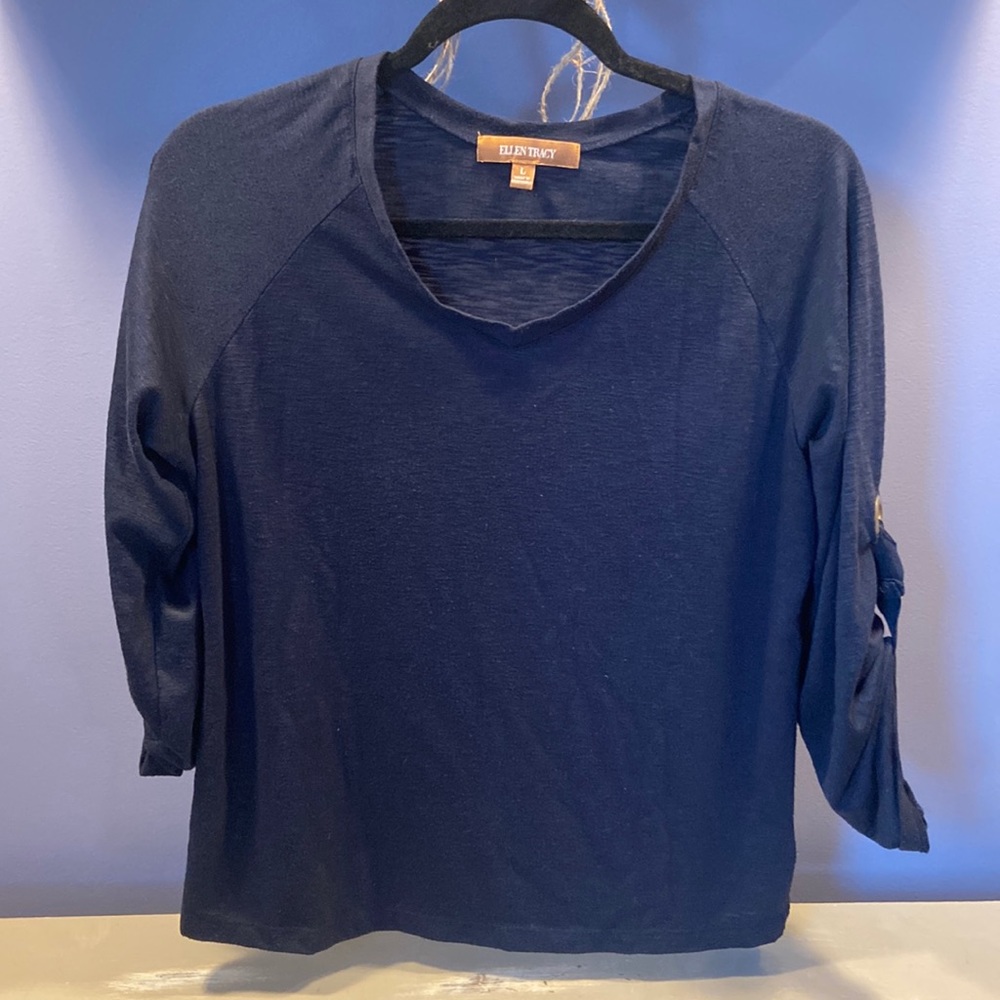 Ellen Tracy navy shirt